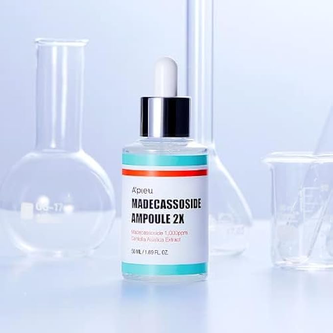 A'Pieu MADECASSOSIDE AMPOULE LARGE SIZE 1.69OZ (50ML) 2ND GENERATION- CENTELLA ASIATICA AND MADECASSOSIDE SERUM - SENSITIVE SKIN, INTENSIVE SOOTHING, DEEP MOISTURE - Image 2